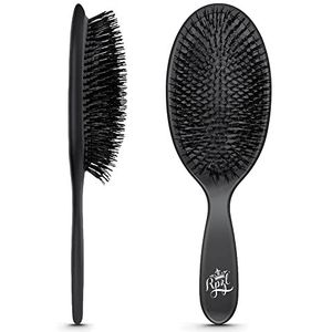 RPZL POLISHER BRUSH Zwijnenhaar voor vrouwen, gemaakt met premium zwijn en nylon varkenshaar, verlengt uitbarstingen, verlengt de levensduur van de haarverlenging, ontwarrende borstel, stijltang