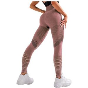 Legging Vrouwen hoge taille push up leggings naadloze fitness legging workout legging for vrouwen casual jeggings 4color Panty (Color : Pink, Size : XL)