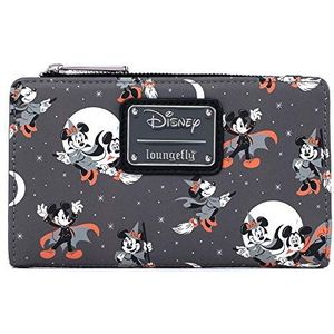 Loungefly Disney Mickey en Minnie Mouse All Over Print Halloween Flap Portemonnee