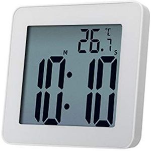 Wresetly Eenvoudige Digitale Badkamerklokken LCD Waterdichte Elektronische Wekker Douche Horloges Temperatuur Klokken Hangende Timer