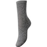 Pieces Glitter dames sokken 1-paar - Panter - Biologisch katoenen camouflage print - Kleur: Zwart, Maat: Onesize - Zwart