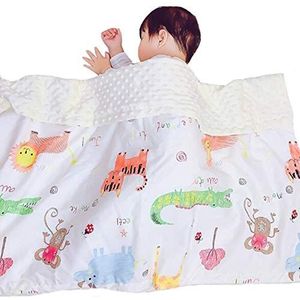 G-Tree van de baby Super Soft Deken - ademend katoen en Soft Minky Stof Deken voor pasgeborenen, meisjes, jongens, Nursery, kinderwagen, wieg (43.3x30INCH, Animal Park)