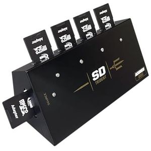 EZ DUPE 1 op 4 SD-kaart Duplicator – Zelfstandig MicroSD/TF Kopieerapparaat zonder PC (SD Trident)