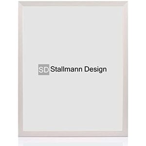 Stallmann Design Fotolijst, 80 x 100 cm, zilvergrijs, hout, acrylglas, breedte lijst: 20 mm, posterlijst, verwisselbare lijst