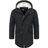 Indicode Heren INBenicio Coat | Parka met gevoerde capuchon Black S
