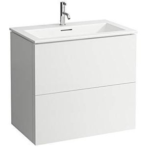 Laufen Kartell Kombipack 800, wastafel incl. badmeubel met 2 laden, 800x500mm, H860335, Kleur: Kiezelgrijs