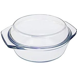 Kleine Stoofpan met Glazen Deksel, 0.65L, 15cm, Individuele Pan met Handgrepen, Magnetron, Ovenbestendig
