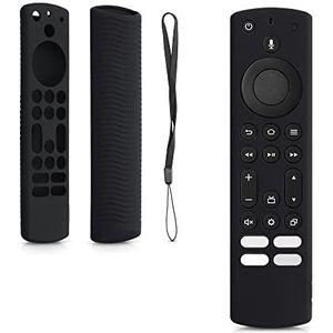 kwmobile - Hoes - Zwart - Siliconen Anti-Slip voor Afstandsbediening