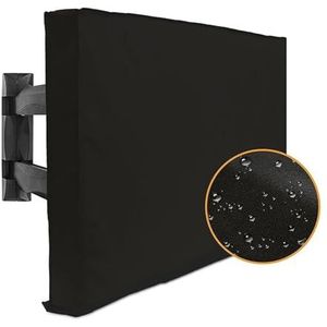 WLTYSM TV Cover TV Weer en Stofdicht Outdoor TV cover Beige 70 ""75"" 40 ""46"" 50 ""55"" 60 ""65"" Beschermende TV Scherm Tuin patio Outdoor TV TV Display Protectors(Zwart, VOOR 55-58"" TV)