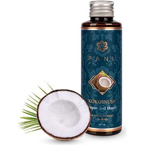 Panu Natural Massage Oil Coconut - Voedende lichaamsolie om te masseren - Huidolie met hydraterend effect - Premium Lichaamsolie - Veganistische massageolie voor ontspanning