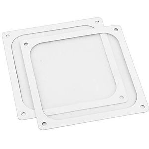 S SIENOC 2 x 140mm Stoffilter Voor Computerkoelventilator, Magnetisch Frame PC-Ventilator Stofgaas PC-Koelfilter PVC Stofdichte Hoes Computer Ventilatieroosters (140mm,2 Stuks,Wit)