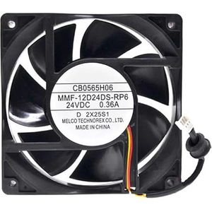LMNCBVYA MELCO MMF-12D24DS-RP6 120MM 24V 0.36A 3-Wire Cooling Fan for Frequency Converter Applications