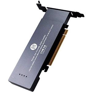 JEYI iHyper-Pro M.2 X16 naar 4X PCIE 4.0 GEN4 uitbreidingskaart ondersteunt NVMe M.2 m Key 2280 tot 32 Gbps voor VROC NVMe Raid (iHyper-Pro)