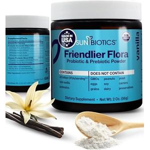 Windy City Organics SunBiotics - Potent Probiotics with Organic Prebiotics Powder Vanilla 2 oz