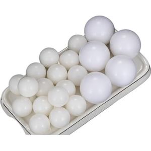 1-100 stuks Witte Nylon Plastic Bal PA66 Stevige Plastic Bal 2.5/6/10/15/20/25/30/40/50mm Precisie Bal (Grootte : 3mm(100pcs))
