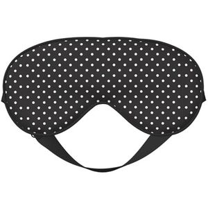 Witte stippen patroon afdrukken veelzijdige rust helper, zacht slaap oogmasker dubbelzijdig voor yoga, kamperen, zacht slaap oogmasker