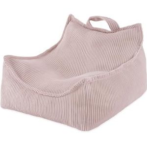MISIOO Zitzak voor kinderen, kinderstoel vanaf 1 jaar, comfortabele kinderstoel, stabiel en zacht, corduroy-materiaal, 77 x 67 x 50 cm, fauteuil voor kinderen met draaggreep, wasbare hoes tot 30 °C,