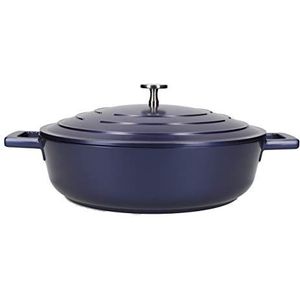 MasterClass Braadpan Blauw - ø 28 cm / 4 Liter - Standaard anti-aanbaklaag