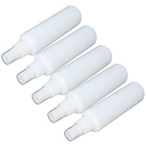 Othmro - Fijne Mist Spray Fles - 100ml - Plastic Spray - Witte Flessen - 5 stuks