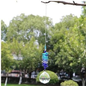 Tuin Suncatchers 1 STKS Kristallen Bal Hanger Opknoping Kristallen Kroonluchter Deel Prisma's Home Decorqation Handgemaakte Hanger Kettingen