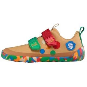 Affenzahn - Lucky - Blotevoetenschoen - Beige - Veganistisch - Antislip - Klittenbandsluiting