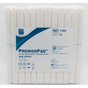 Premier Pad Dressings, niet-steriel, 40 x 20 cm, 12 pads