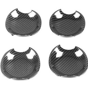 Zelfklevend Beschermingsset tegen Krassen en Stoten voor Deurhandgreep en Kom met Enkel Gat Ford Flex 2008-2019 Krasbescherming(Small door bowl carbon fiber)
