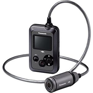 Panasonic HX-A500E-H draagbare mini-sportcamera (8,34 megapixel foto, 9,03 megapixel video, 4K, 3,8 cm (1,5 inch) display, micro-SD/micro-SDHC kaartsleuf), antraciet