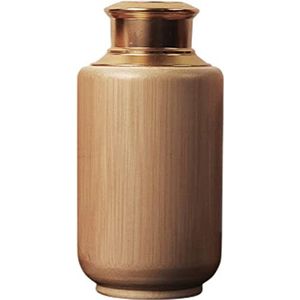 Houten urn - urn bamboe eenvoudig design geschikt voor mensen en of dieren, honden katten urn - messing draaidop - 300 ML