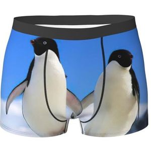 DEXNEL Herenondergoed boxerslips zacht ademend ondergoed 1pack, pinguïn, Zwart, XXL