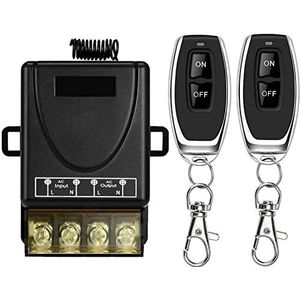 DieseRC 433Mhz Universele Draadloze Afstandsbediening Schakelaar, AC 220V/240V/110V 30A Relais RF Schakelaar voor Licht, Waterpomp, Huishoudelijke Apparaten, Elektrische Apparatuur