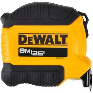 DeWALT - DWHT38127 - Meetlint - 8 m - Slijtvast - Metrische en Imperiale Schalen