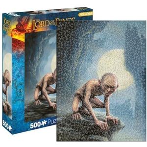 AQUARIUS Lord of The Rings Gollum Puzzel (500 stukjes), glanzend gratis - precisie voor - praktisch geen puzzel, stof - officieel gelicentieerde collectibles - 45 x 40 cm