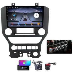 9 Inch Touchscreen Dubbel DIN Autoradio Compatibel met Ford Mustang 6 S550 2014-2021 met Carplay/Android Auto FM RDS DAB+ Autoradio WiFi 4G Draadloze Carplay Android Auto BT 5.0 DSP(A,NF-1)