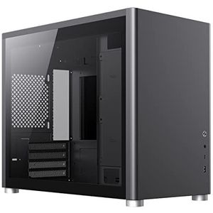 GameMax Spark Gaming Cube, Micro-ATX Modulaire Gaming PC Case, Dual Gehard Glas Zijpanelen, USB3.0 - Type C | Zwart