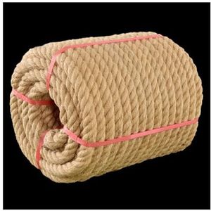 Natuurlijk jute touw, dik touw, jute touw henneptouw 24 mm x 10 m natuurlijk sisaltouw en dik jutetouw for krabpaal touwtrekken touw bagagetouw (maat: 18 mm 10 m) (maat: 20 mm 10 m) (Color : 14MM 10M