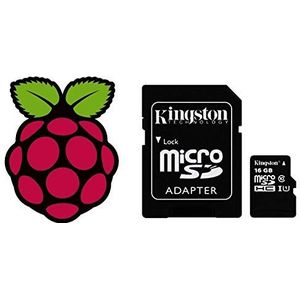 High Speed Class 10 Micro SD-kaart van 64 GB Vooraf geladen met de nieuwste Raspbian voor de Raspberry Pi 4, 3B+, 3 & 2 (64 GB Micro SD-kaart)