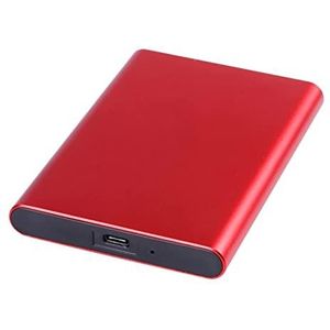 Externe harde schijf SSD 1 tb / 512 gb / 256 gb, USB 3.1 Gen 2 Type-c draagbare back-upopslag, geschikt voor pc desktop, Macbook, laptop, Ps4, Smart Tv (256 GB, rood)