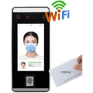 Inklokken in Machine, SpeedFace-V5L ADMS Zichtbaar licht Vingerafdrukherkenning Gemaskeerde gezichtsdetectie Deurtoegangscontrole Tijdregistratie Kantoorponsklok(Color:Speedface-V5L-ID,Size:ENGLISH_1)