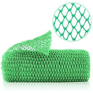 ZOCY Afrikaanse netspons, authentieke exfoliërende lichaamsscrubber voor bad en douche, meerdere texturen met zacht diep exfoliërend en rijk schuim voor alle huiden (groen)