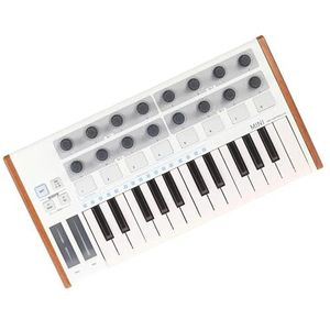 Elektronische Piano Wit Draagbaar Controllertoetsenbord Elektronische Piano Minitoetsenbord Met 25 Toetsen Piano-instrument