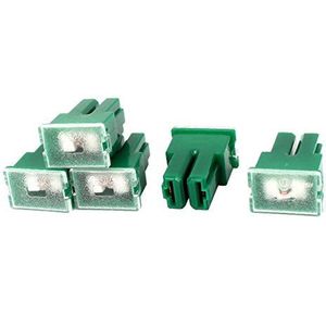 DC 32V 40A 2 Klemmen Auto Patroon Push Type Vrouwelijke PAL-Zekering Groen 5 Stuks