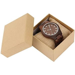 Handgemaakt Retro walnoot hout horloge heren horloges analoge houten armband quartz polshorloges houten horlogeklok presenteert een geweldig cadeau for mannen Huwelijksgeschenken