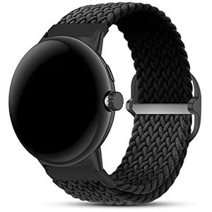 Horloge Stretch Band Compatibel met Google Pixel Watch Smartwatch Nylon Geweven Band Gevlochten Solo Loop Sport Vervanging Polsband Armband