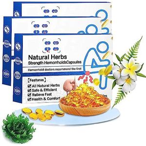Heca Natural Herbal Strength Hemorrhoid Capsules,Natural Hemorrhoid Relief Capsules Rapid Hemorrhoid Treatment