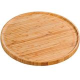 KESPER 58463 Pizzabord, 32 cm, van FSC-gecertificeerd bamboe, houten bord, pizzaonderlegger, houten bord voor pizza, houten servies