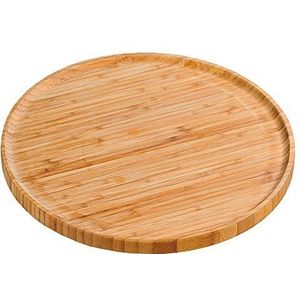 KESPER 58463 Pizzabord 32 cm van FSC-gecertificeerd bamboe/houten bord/pizza-houten bord/houten servies