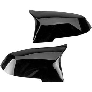 zijspiegelkappen Voor Bmw Voor 1 2 3 4 Serie M 220i 328i 420i F20 F21 F22 Auto Achteruitkijkspiegel Zijspiegel Cover Wing Cap Buitendeur Case Trim auto achteruitkijkspiegel cover (Color : Black)