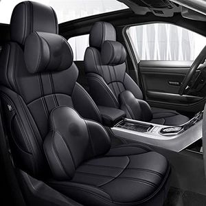 Stoelhoezen Beschermhoezen Auto Stoelhoezen Leer 5 Zetels Voor Voor Explorer 2020 2013 2014 2016 2017(Zwart,Deluxe)