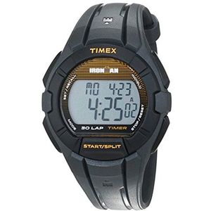 Timex Unisex Quartz Horloge met LCD Dial Digitaal Display en Hars Band, Oranje, Riem
